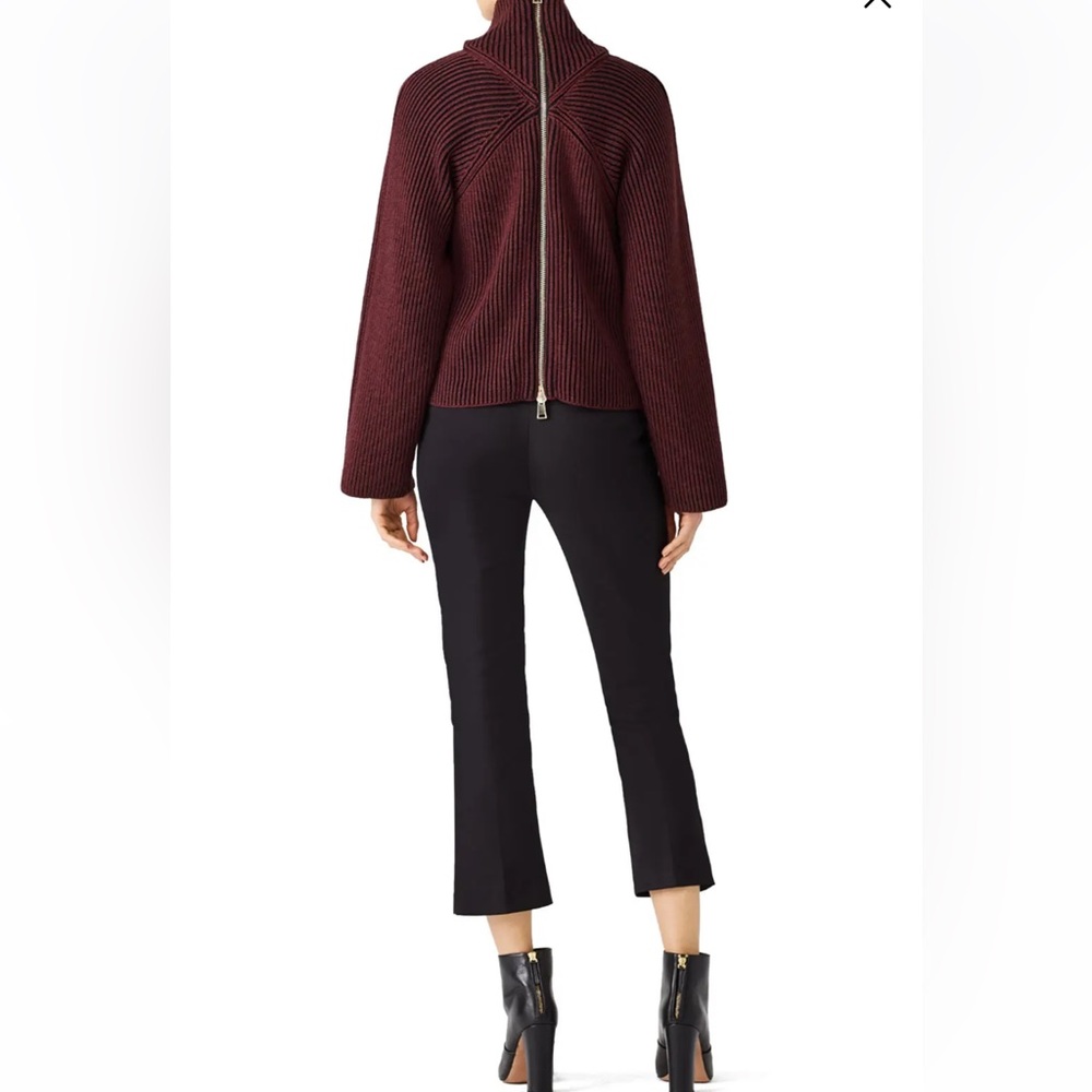 Tara Jarmon Sweater with Back Gold Zipper Detail